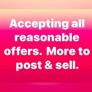 I will accept reasonable offers. Don't hesitate on sending me one.